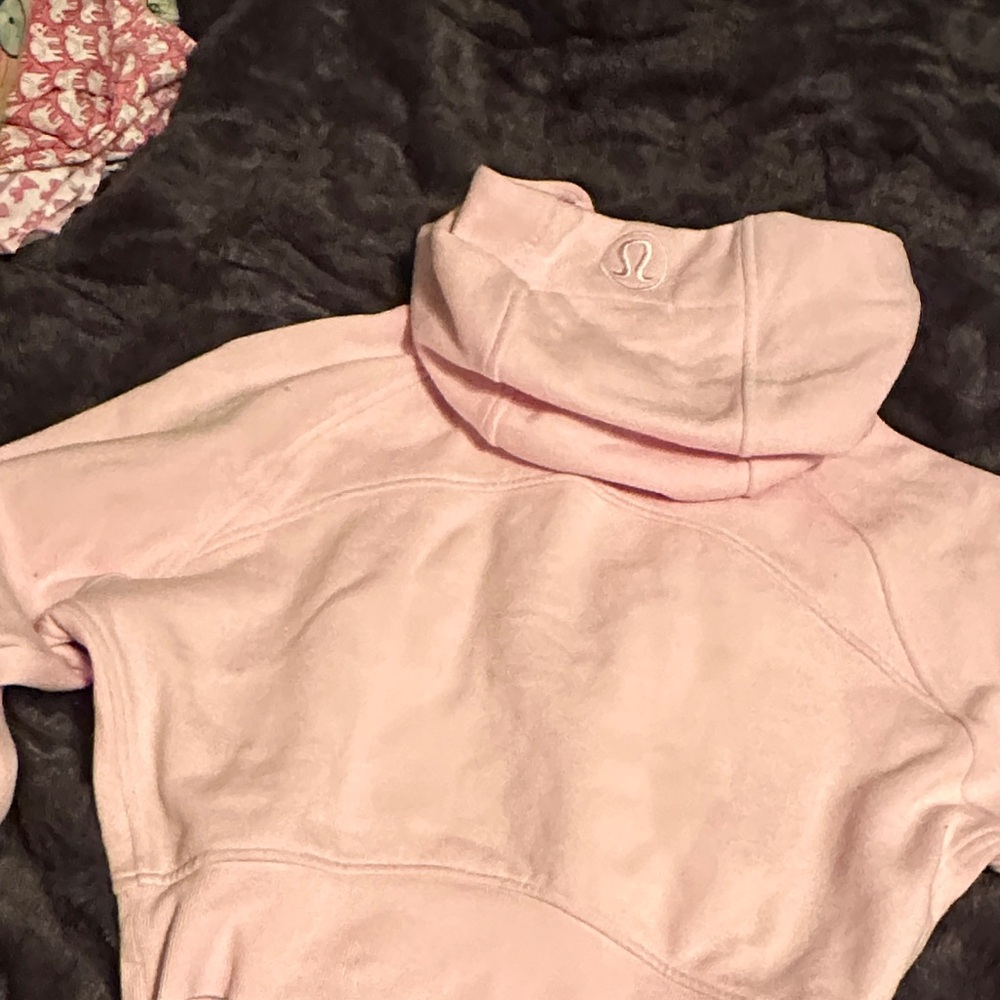 Lululemon cropped zip up light pink - Picture 2 of 2